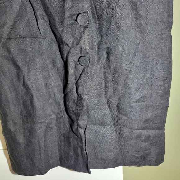 ❤ 3 For $35 vintage dream girls button midi linen straight pencil skirt medium - Picture 3 of 8